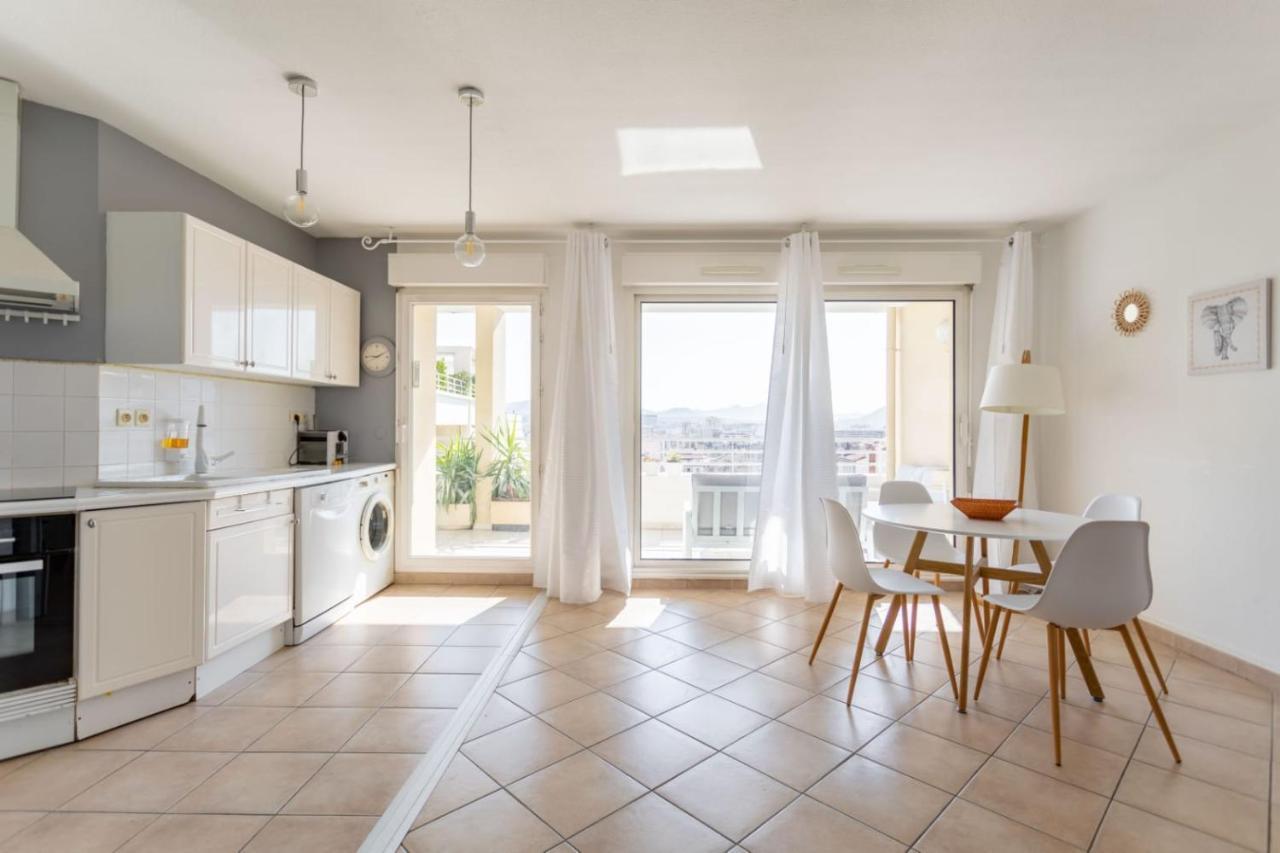 Appartement Standing Marseille 4 pers Clim Parking Extérieur photo